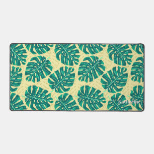 Tropisch Palm Groen Beige Bureaumat