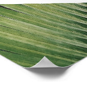 Tropisch palm laat Greenery Wedding Seding Chart a Poster (Hoek)