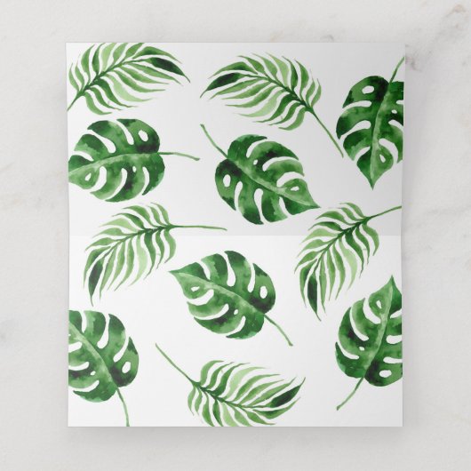 Tropisch palm Leaf (Binnenkant ongevouwen)