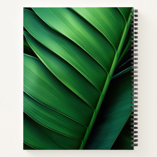 Tropisch palm Leaf Notitieboek (Achterkant)