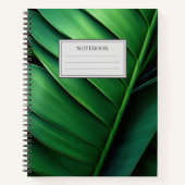 Tropisch palm Leaf Notitieboek (Voorkant)