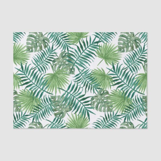 Tropisch palm Leaf Tissuepapier (Voorkant)
