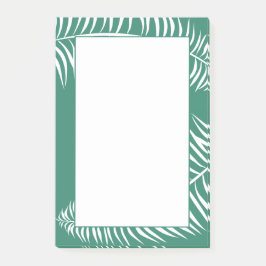 Tropisch palm Leaf Verdant Green en White Post-it® Notes