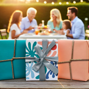 Tropisch Palm Zomerfeest & Familie Reünie Inpakpapier Vel