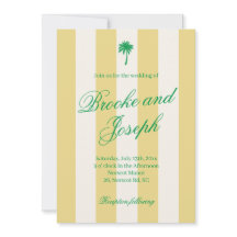 Tropisch palmbloem gestreept cabana strand retro g