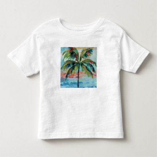 Tropisch | Palmboom 2 Kinder Shirts (Voorkant)