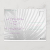 Tropisch palmgroen neonschrift, zoete 16 verjaarda briefkaart (Achterkant)