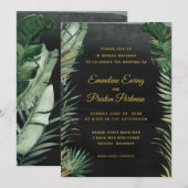 Tropisch palmhuwelijk kaart (Voorkant / Achterkant)