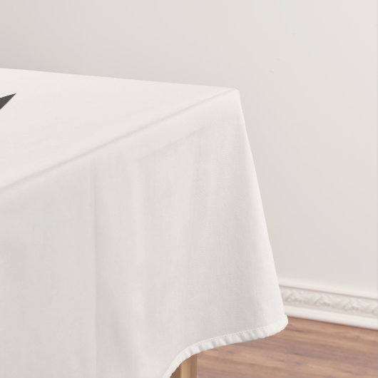 Tropisch palmleder, crème, wit en zwart tafelkleed (Voorbeeld)