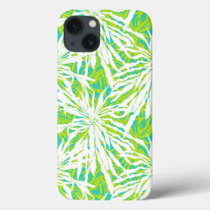 Tropisch palmlederen patroon iPhone 13 hoesje