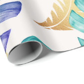 Tropisch palmleurenpatroon cadeaupapier (Rol Hoek)