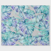 Tropisch palmleurenpatroon cadeaupapier (Vlak)