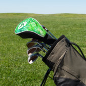 Tropisch palmmonogram Waterverf Golfheadcover (Insitu)
