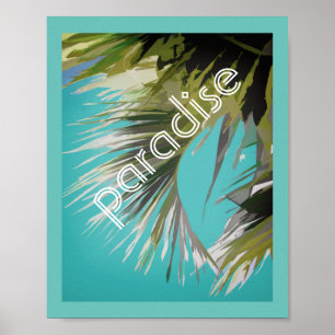 tropisch palmposter met tekst poster
