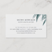 Tropisch palmrond visitekaartje (Achterkant)