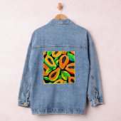tropisch papaya paradijs denim jacket (Hangar)