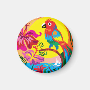 Tropisch papegaaienparadijs magneet