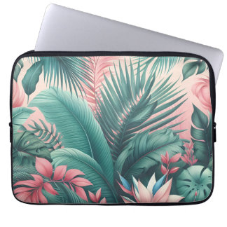Tropisch Paradijs Botanisch Patroon Laptop Sleeve