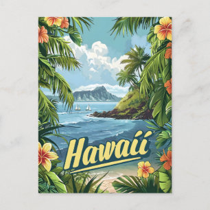 Tropisch paradijs: de kustbloei van Hawaï Briefkaart
