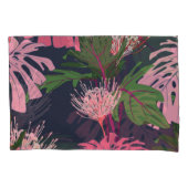 Tropisch paradijs: exotische bladeren en bloemen kussensloop (Voorkant)