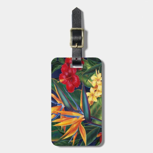 Tropisch paradijs Hawaiiaanse Bagagelabels (Voorkant verticaal)