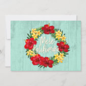 Tropisch paradijs Hawaiian Holiday Wreatood Kaart (Voorkant)