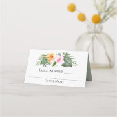 Tropisch Paradijs Hibiscus en Palmen Huwelijk (Voorkant)