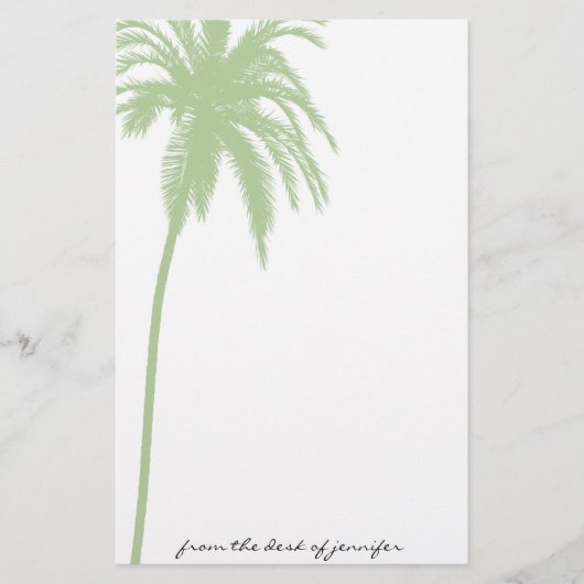 Tropisch paradijs in de Groene Stationery Briefpapier (Voorkant)