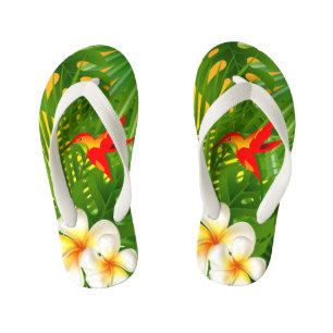 Tropisch paradijs met een Hummingbird Kinder Teenslippers