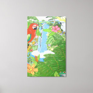 Tropisch paradijs op Canvas met opties Afdruk