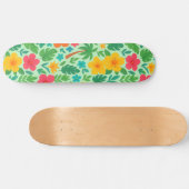 Tropisch Paradijs – Palmbladeren & Hibiscus Patroo Skateboard (Horizontaal)