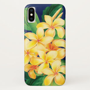 Tropisch paradijs Plumeria Hawaiian Illustratie iPhone X Hoesje