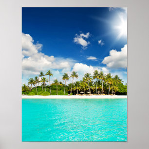 Tropisch paradijs poster