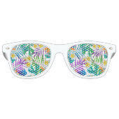 Tropisch paradijs retro zonnebril (Voorkant)