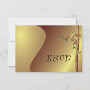 Tropisch Paradijs RSVP Huwelijksuitnodiging Kaartje