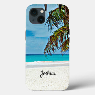 Tropisch paradijs sjabloon, aanpasbaar iPhone 13 hoesje