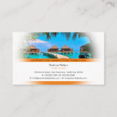 Tropisch paradijs | Toerismereisagent Visitekaartje (Achterkant)