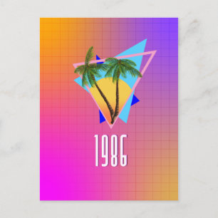 tropisch paradijs van 1986 briefkaart