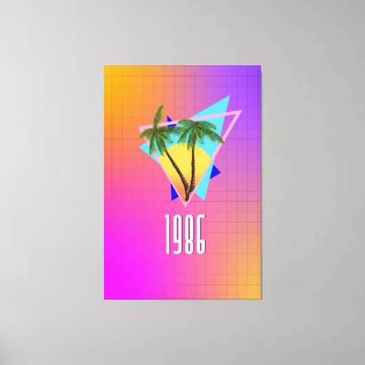 tropisch paradijs van 1986 canvas afdruk (Voorkant)
