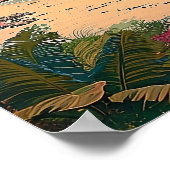 Tropisch paradijs wacht poster (Hoek)