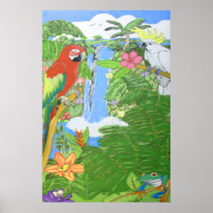 Tropisch paradijselijk Poster