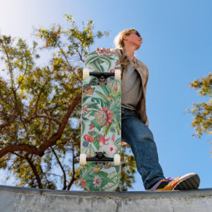 Tropisch paradijspatroon skateboard
