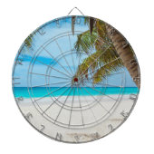 Tropisch paradijsstrand dartbord (Voorkant)