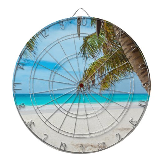 Tropisch paradijsstrand dartbord (Voorkant)