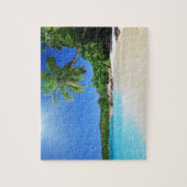 Tropisch paradijsstrand legpuzzel (Verticaal)