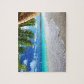 Tropisch paradijsstrand legpuzzel (Verticaal)