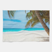 Tropisch paradijsstrand theedoek (Horizontaal)