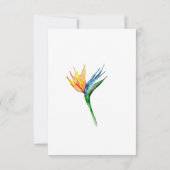 Tropisch paradijsthema RSVP kaartje (Achterkant)