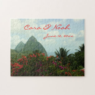 Tropisch paradise bruiloft Puzzle Legpuzzel