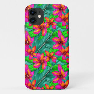 Tropisch paradise Floral Pattern iPhone 11 Hoesje